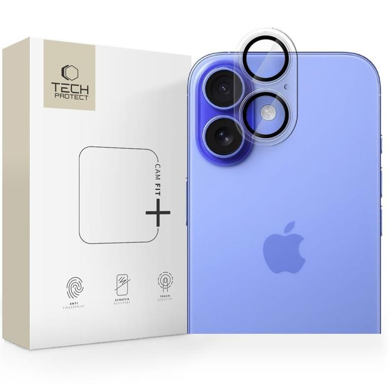 Suojakalvo Tech-Protect CamFull Fit+ Apple iPhone 17:n takakameralle, Karkaistu lasi, Matta Läpinäkyvä