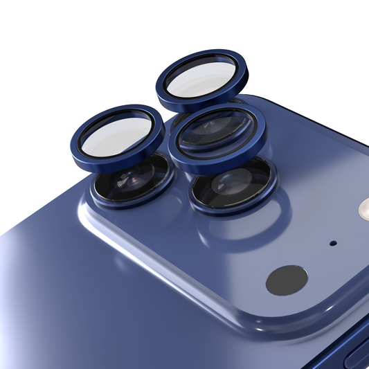 Etteri takakameran suojakalvo Apple iPhone 17 Pro Max / 17 Pro -turvalasi, sininen