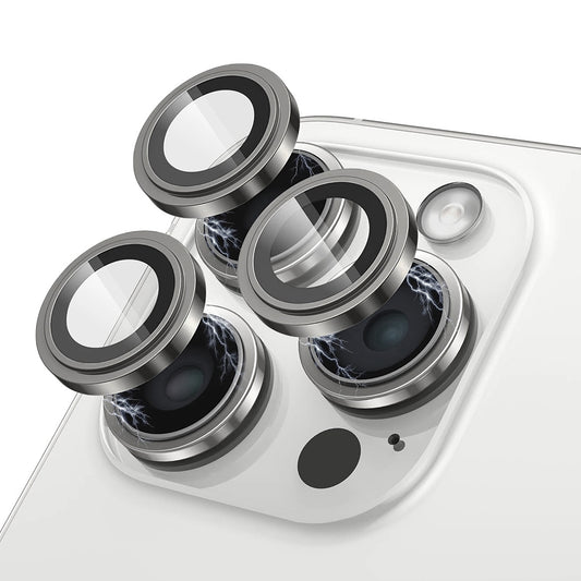 Lito S+ takakameran suojakalvo Apple iPhone 13 Pro Max / 13 Pro -puhelimelle, karkaistu lasi, harmaa