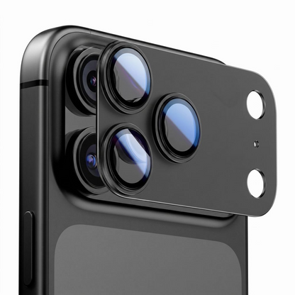 Takakameran suojakalvo Tech-Protect CamFull Fit+ Apple iPhone 18 Pro Maxille, Karkaistu lasi, Musta