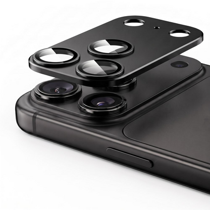 Takakameran suojakalvo Tech-Protect CamFull Fit+ Apple iPhone 18 Pro Maxille, Karkaistu lasi, Musta