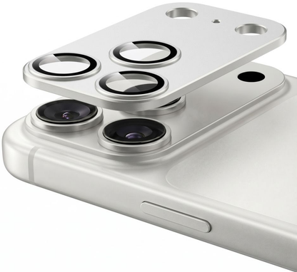 Takakameran suojakalvo Tech-Protect CamFull Fit+ Apple iPhone 18 Pro Maxille, karkaistu lasi, hopea