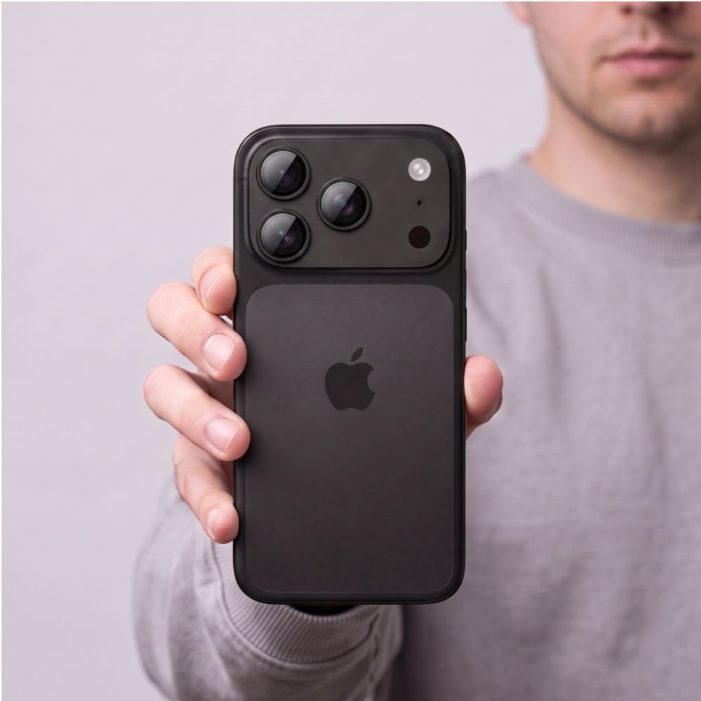 Takakameran suojakalvo Tech-Protect CamFull Fit+ Apple iPhone 18 Pro Maxille, Karkaistu lasi, Musta