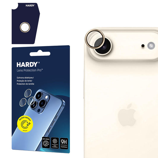 Takakameran suojakalvo 3MK Hardy Protection Pro Apple iPhone 17 Air:lle, Panssarilasi, Kultainen