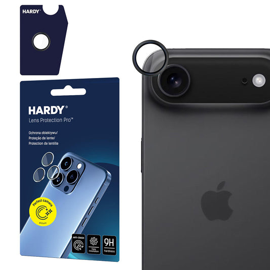 Takakameran suojakalvo 3MK Hardy Protection Pro Apple iPhone 17 Air, Panssarilasi, Musta