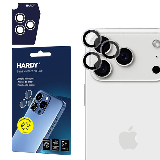 Takakameran suojakalvo 3MK Hardy Protection Pro Apple iPhone 17 Pro Max / 17 Pro, Karkaistu lasi, Läpinäkyvä