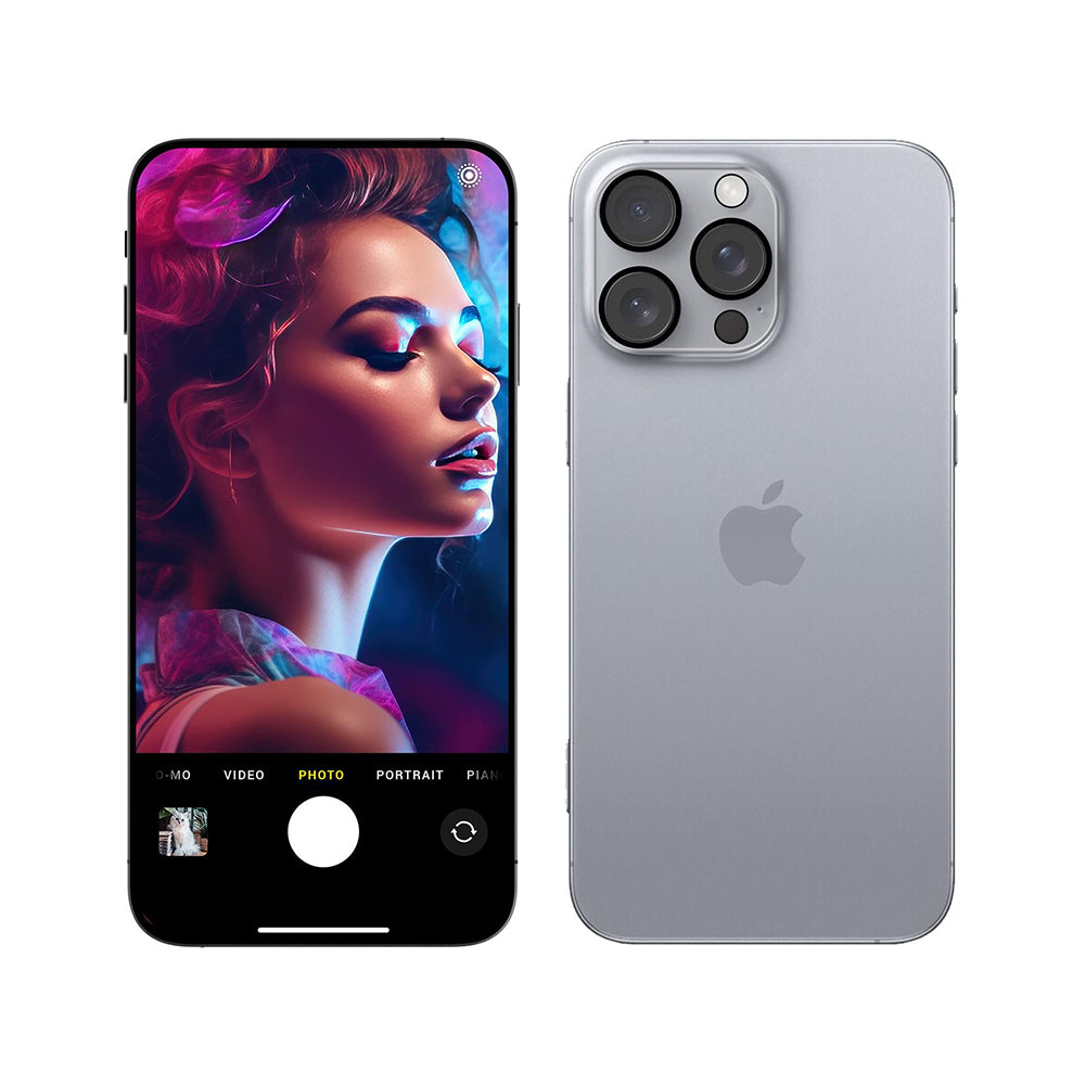 3MK Pro Full Cover takakameran suojakalvo Apple iPhone 14 Prolle, karkaistu lasi, läpinäkyvä
