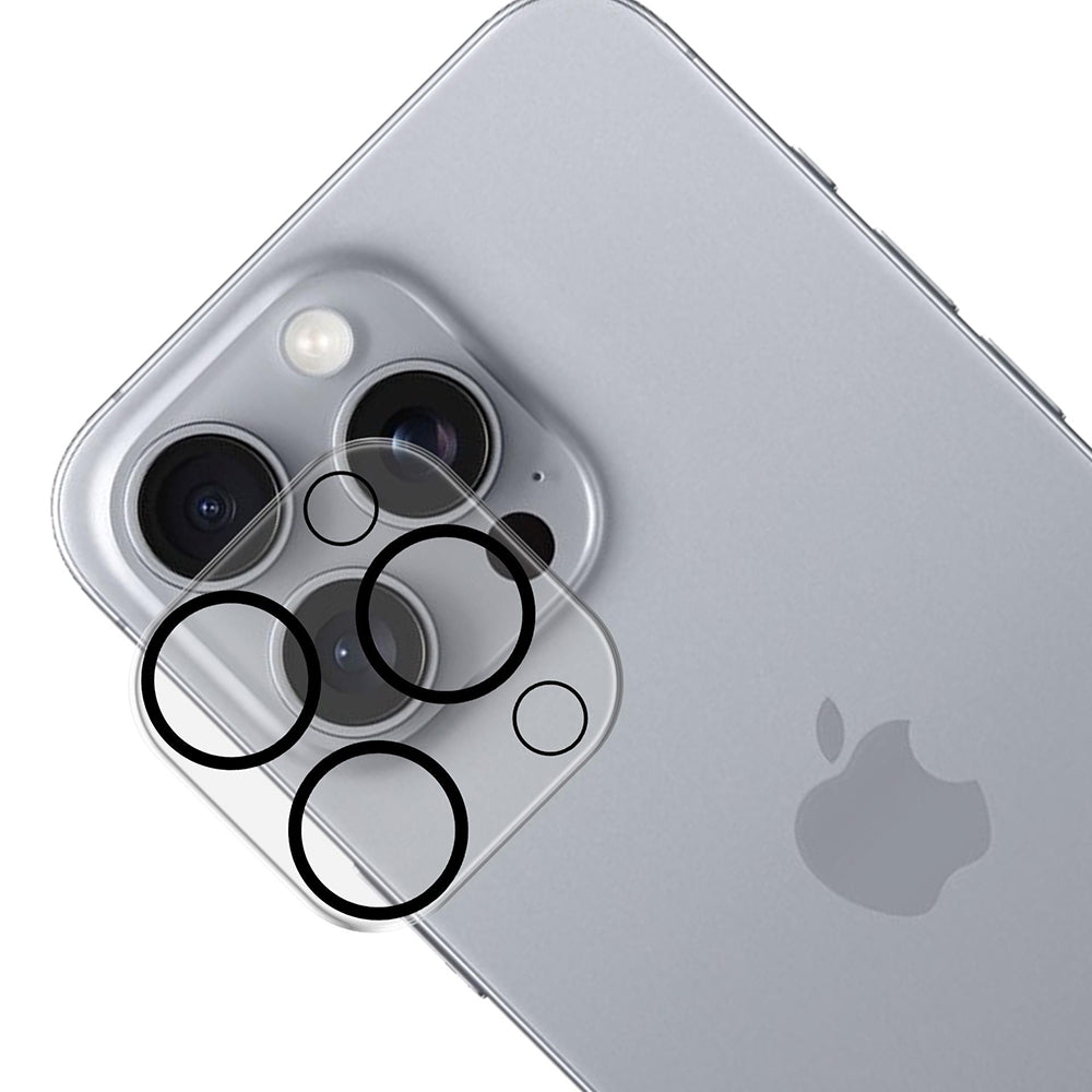 3MK Pro Full Cover takakameran suojakalvo Apple iPhone 16 Pro Max / 16 Pro -malleihin, karkaistu lasi, musta