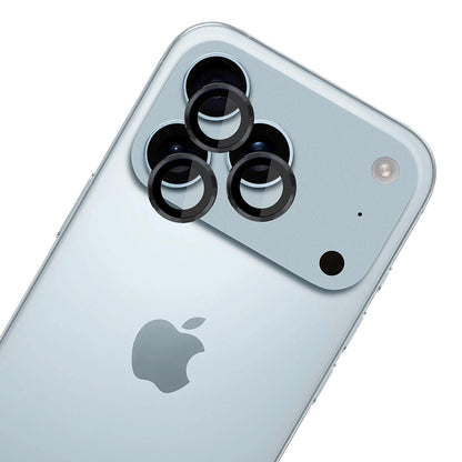 Suojakalvo 3MK Protection Pro Apple iPhone 17 Pro Max / 17 Pro takakameralle, Karkaistu lasi, Musta