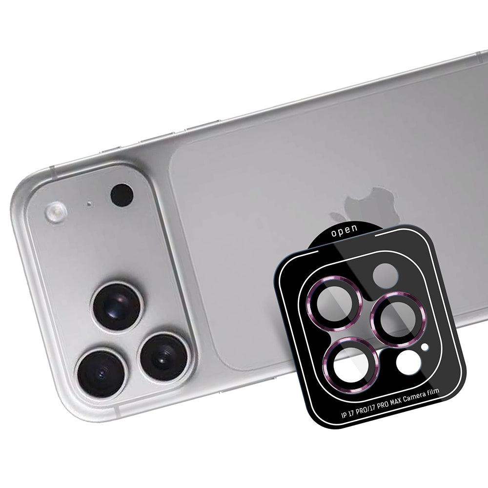 3MK Protection Pro takakameran suojakalvo Apple iPhone 18 Pro / 18 Pro Max -puhelimille, karkaistu lasi, viininpunainen