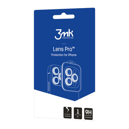 3MK Protection Pro takakameran suojakalvo Apple iPhone 18 Pro / 18 Pro Max -puhelimille, karkaistu lasi, viininpunainen
