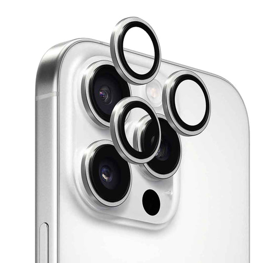 Anank AR takakameran suojakalvo Apple iPhone 16 Pro Max / 16 Pro -puhelimille, karkaistu lasi, hopea