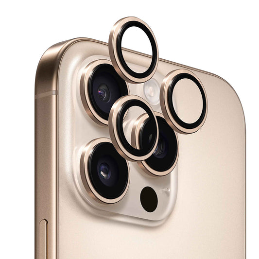 Anank AR takakameran suojakalvo Apple iPhone 16 Pro Max / 16 Pro -puhelimelle, karkaistu lasi, kultainen