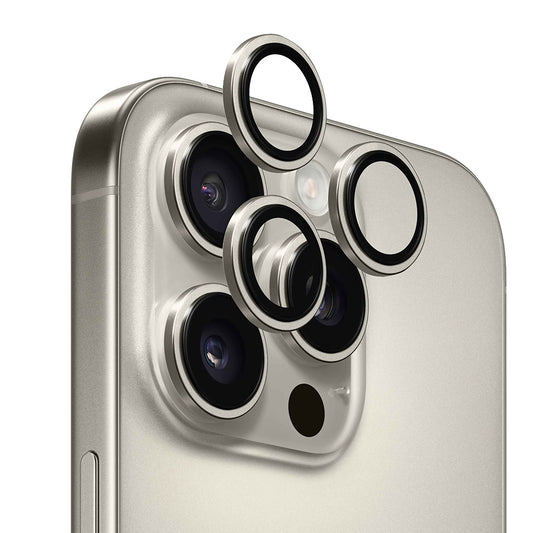 Anank AR takakameran suojakalvo Apple iPhone 16 Pro Max / 16 Pro -puhelimille, karkaistu lasi, metallinhopea harmaa