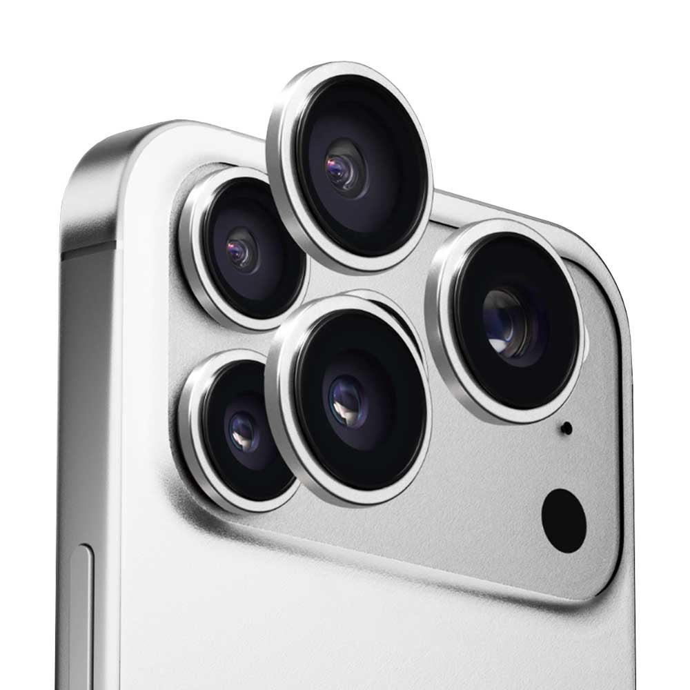 Anank AR takakameran suojakalvo Apple iPhone 17 Pro Max / 17 Pro, karkaistu lasi, hopea