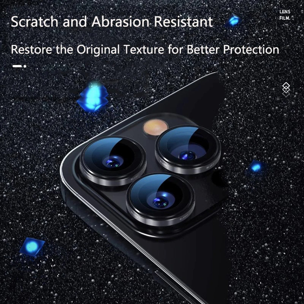 Blueo 99 Anti-Reflektiivinen HD takakameran suojakalvo Apple iPhone 16 Pro Max / 16 Pro -puhelimelle, karkaistu lasi, hopea