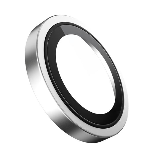 Blueo Metal Frame takakameran suojakalvo Apple iPhone 16 Plus / 16:lle, karkaistu lasi, hopea