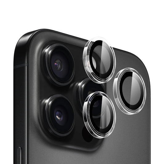 Blueo Metal Frame takakameran suojakalvo Apple iPhone 16 Pro Max / 16 Pro -puhelimelle, karkaistu lasi, läpinäkyvä