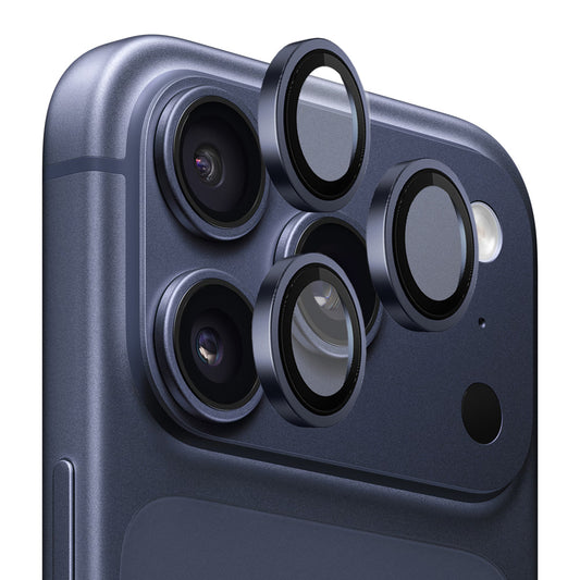 Suojakalvo Blueo Metal Frame Apple iPhone 17 Pro Max / 17 Pro takakameralle, Panssarilasi, Sininen