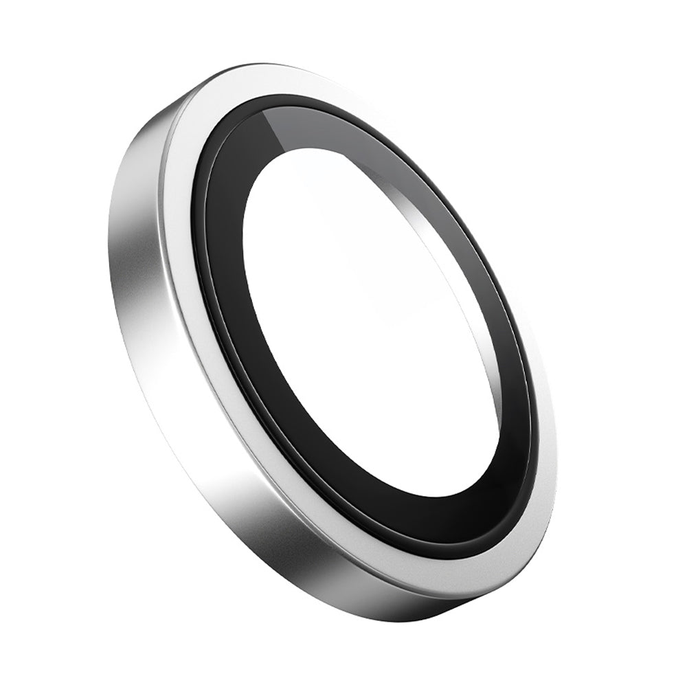 Blueo Metal Frame -takakameran suojakalvo Apple iPhone 17:lle, karkaistu lasi, hopeanvärinen