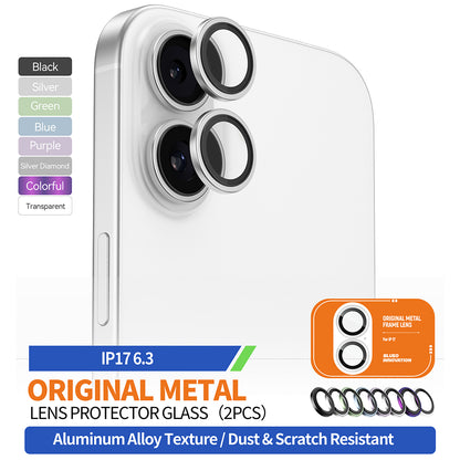 Suojakalvo Blueo Metal Frame Apple iPhone 17:n takakameralle, karkaistu lasi, monivärinen