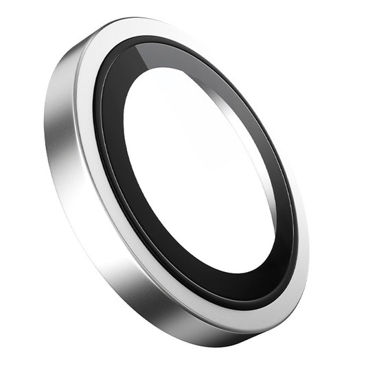 Blueo Metal Frame -takakameran suojakalvo Apple iPhone Duo -puhelimelle, karkaistua lasia, hopeanvärinen