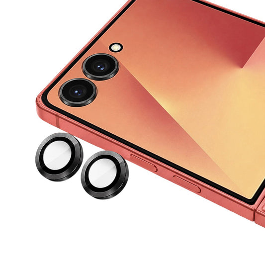 Blueo takakameran suojakalvo Samsung Galaxy Z Flip8 F776:lle, karkaistu lasi, musta