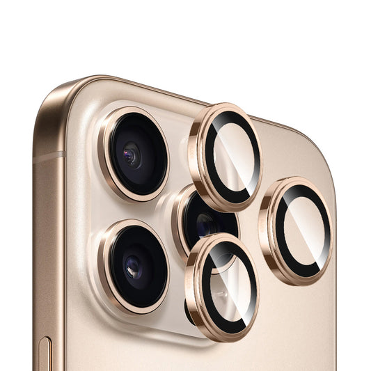 Blueo Sapphire Crystal takakameran suojakalvo Apple iPhone 14 Pro Max / 14 Pro -puhelimelle, karkaistu lasi, kultainen