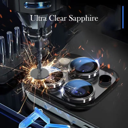 Blueo Sapphire Crystal Rear Camera Protective Film for Apple iPhone 14 Pro Max / 14 Pro, Tempered Glass, Multicolor