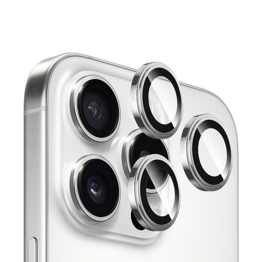 Blueo Sapphire Crystal takakameran suojakalvo Apple iPhone 16 Pro Max / 16 Pro -puhelimelle, karkaistu lasi, hopea