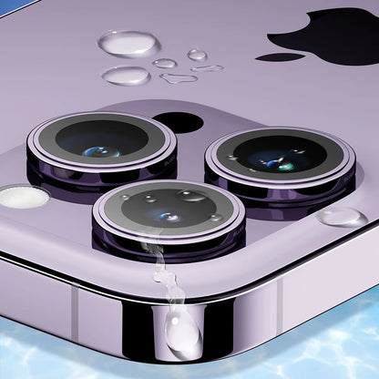 Blueo Sapphire Crystal takakameran suojakalvo Apple iPhone 16 Pro Max / 16 Pro -puhelimelle, karkaistu lasi, metallinhohtoinen harmaa
