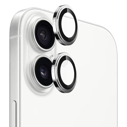Takakameran suojakalvo Blueo Sapphire Crystal Apple iPhone 17:lle, Karkaistu lasi, Hopea