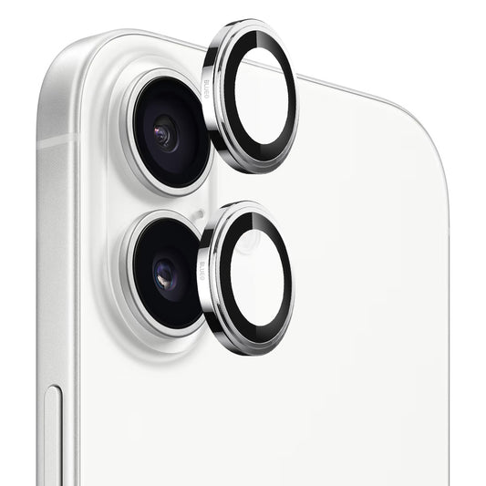 Takakameran suojakalvo Blueo Sapphire Crystal Apple iPhone 17:lle, Karkaistu lasi, Hopea