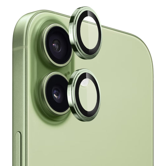 Blueo Sapphire Crystal -takakameran suojakalvo Apple iPhone 17:lle, Vihreä karkaistu lasi