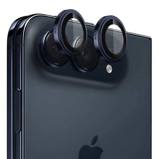 Blueo Sapphire Crystal -takakameran suojakalvo Apple iPhone Duo -puhelimelle, karkaistua lasia, sininen