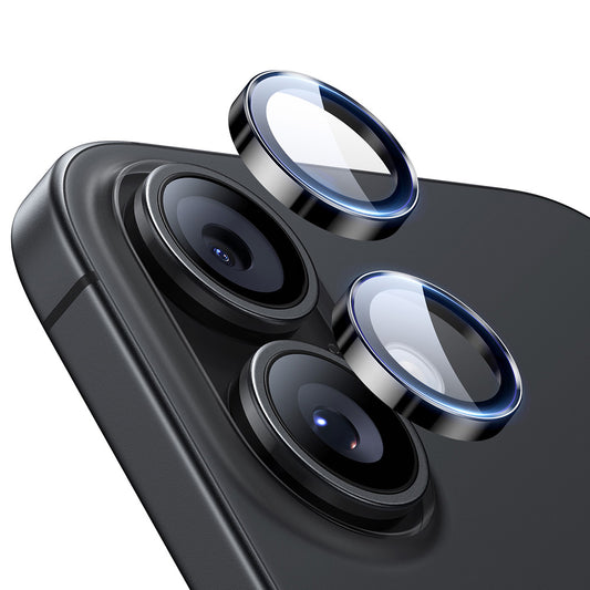 ESR Armorite takakameran suojakalvo Apple iPhone 17 / 16 Plus / 16, Karkaistu lasi, Musta