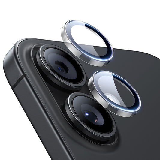 ESR Armorite -takakameran suojakalvo Apple iPhone 17 / 16 Plus / 16, Karkaistu lasi, Läpinäkyvä