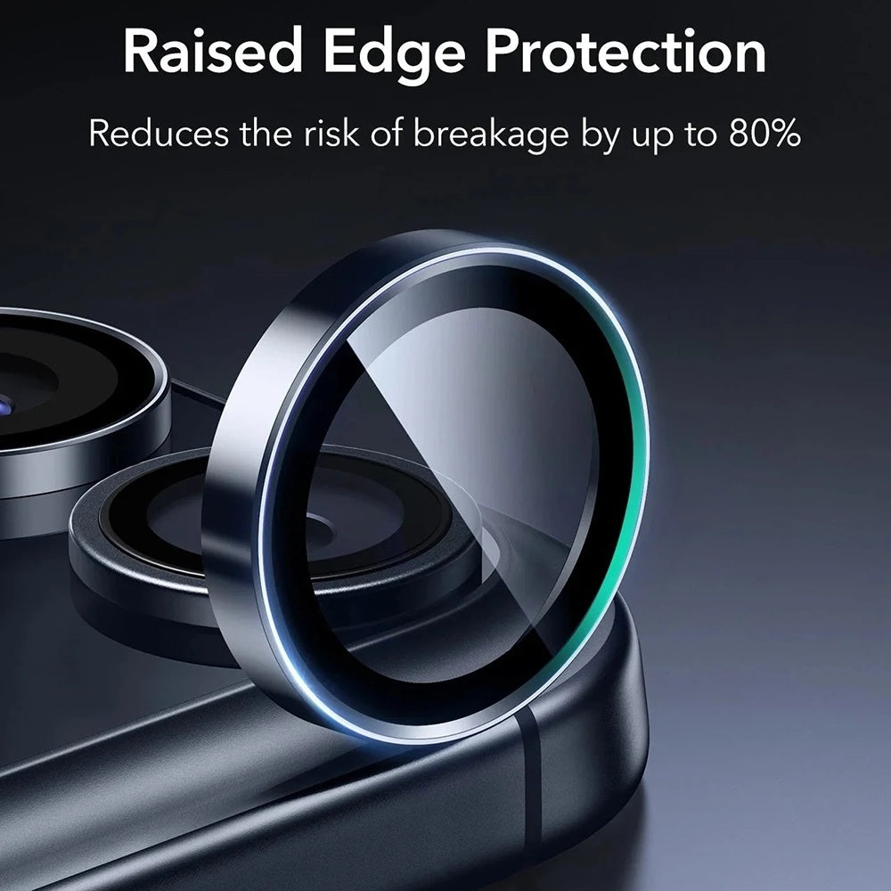 ESR Armorite -takakameran suojakalvo Apple iPhone 17 Pro Max / 17 Pro / 16 Pro Max / 16 Pro, karkaistu lasi, sininen