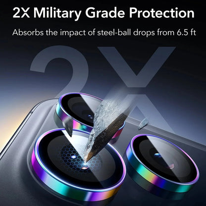 Takakameran suojakalvo ESR Armorite Apple iPhone 17 Pro Max / 17 Pro / 16 Pro Max / 16 Pro, Karkaistu lasi, Monivärinen