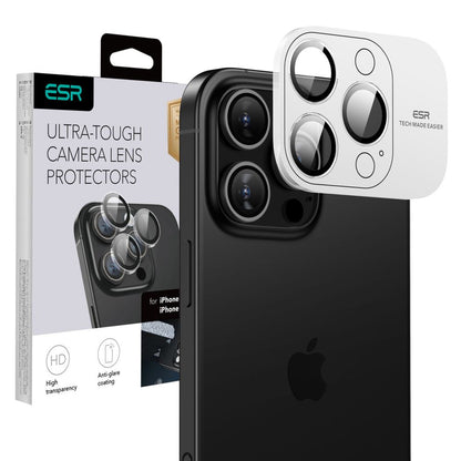 ESR Armorite takakameran suojakalvo Apple iPhone 17 Pro Max / 17 Pro / 16 Pro Max / 16 Pro, karkaistu lasi, läpinäkyvä