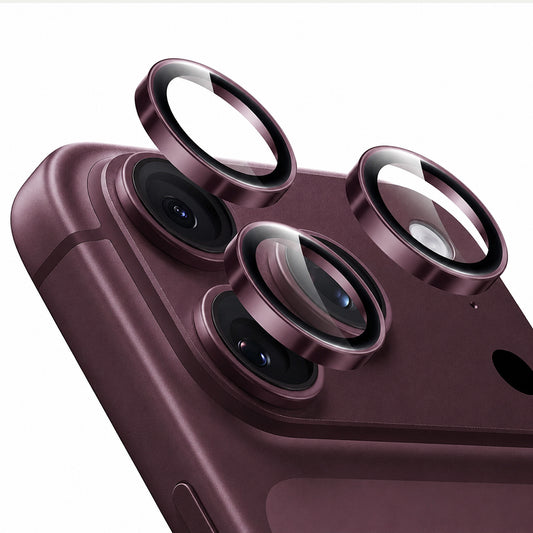 Takakameran suojakalvo ESR Armorite Apple iPhone 18 Pro / 18 Pro Max -puhelimille, karkaistu lasi, tummanpunainen