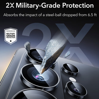 ESR Armorite -takakameran suojakalvo Samsung Galaxy S26 Ultra -puhelimelle, Panssarilasi, Musta