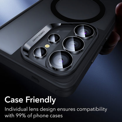 ESR Armorite -takakameran suojakalvo Samsung Galaxy S26 Ultra -puhelimelle, Panssarilasi, Musta