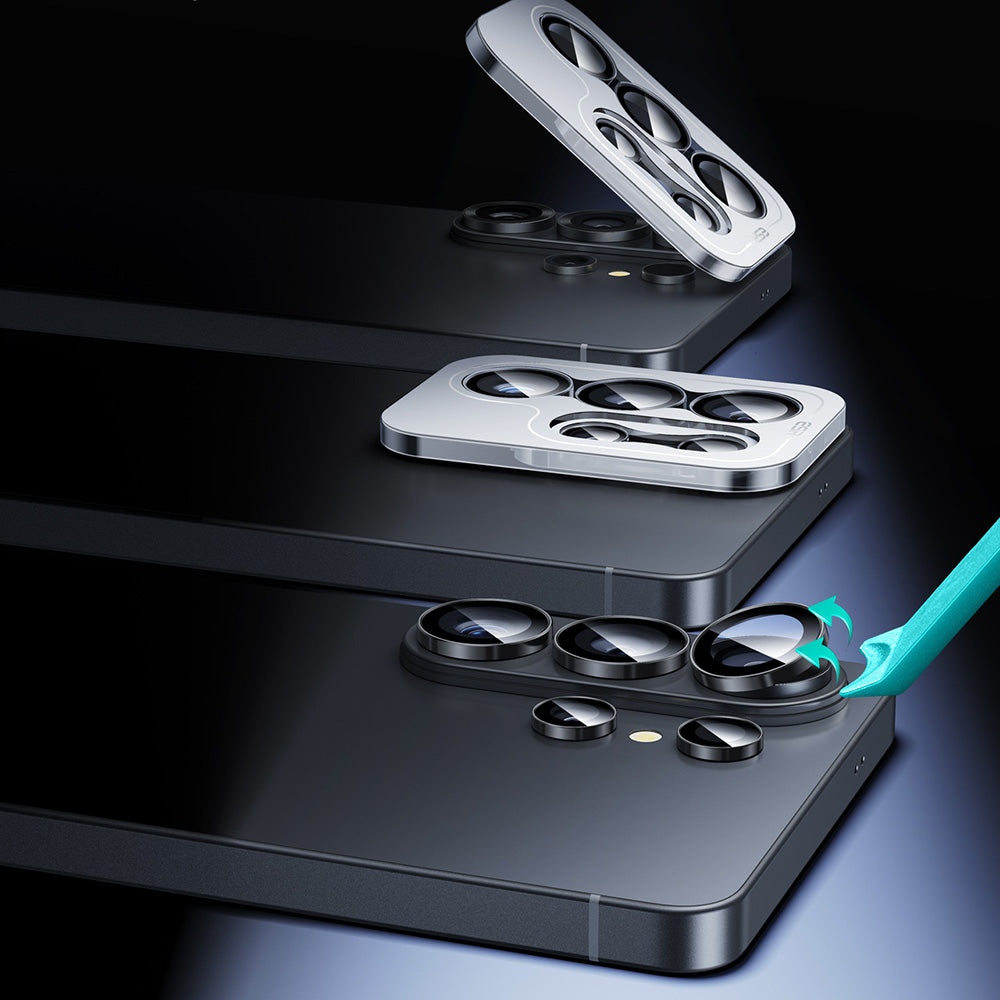 ESR Armorite -takakameran suojakalvo Samsung Galaxy S26 Ultra -puhelimelle, Panssarilasi, Musta