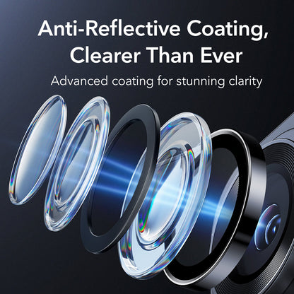 ESR Armorite -takakameran suojakalvo Samsung Galaxy S26 Ultra -puhelimelle, Panssarilasi, Musta