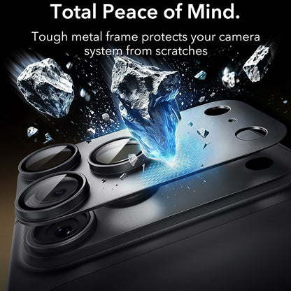 Takakameran suojakalvo ESR Armorite Pro Apple iPhone 18 Pro Maxille, Karkaistu lasi, Musta