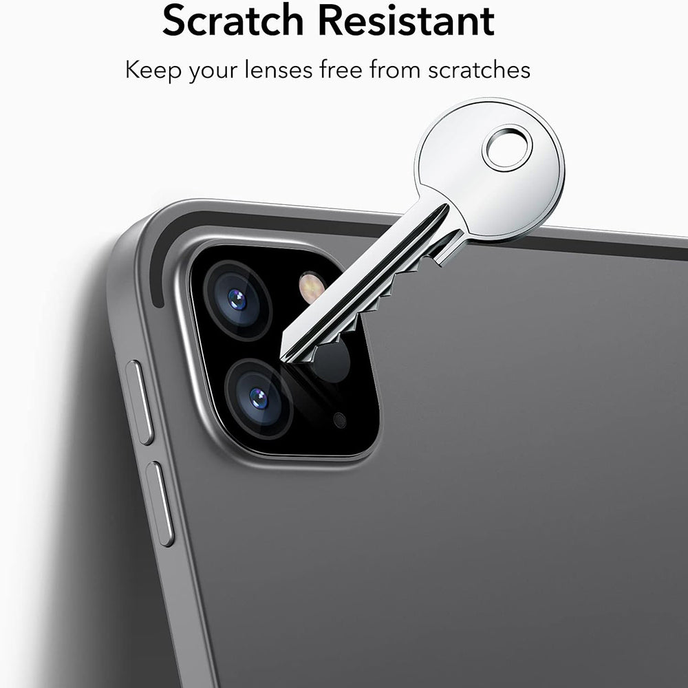 ESR:n takakameran suojakalvo Apple iPad Pro 13 (2024) / Pro 11 (2022) / Pro 12.9 (2022) varten, Karkaistu lasi, 2 kappaleen setti, Musta