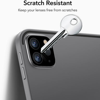 ESR:n takakameran suojakalvo Apple iPad Pro 13 (2024) / Pro 11 (2022) / Pro 12.9 (2022) varten, Karkaistu lasi, 2 kappaleen setti, Musta
