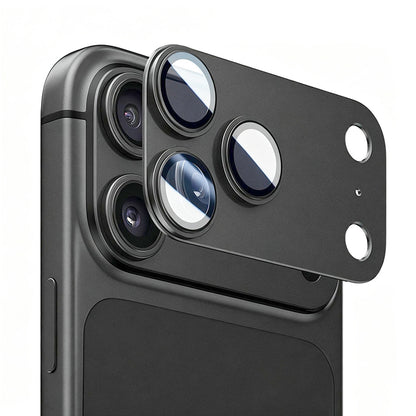 Takakameran suojakalvo Lito Crown Halo AR + AF Apple iPhone 18 Pro Maxille, Karkaistu lasi, Musta