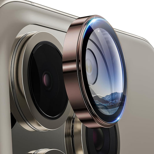 Lito S+ takakameran suojakalvo Apple iPhone 16 Pro Max / 16 Pro -puhelimelle, karkaistu lasi, pronssi